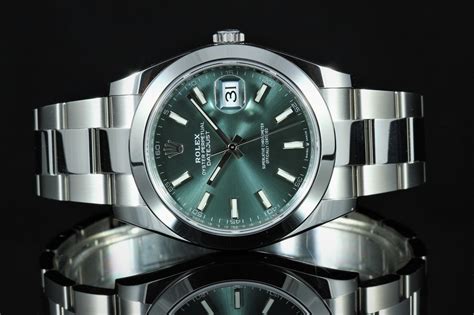 rolex op41 green|Rolex 41mm date just mint dial.